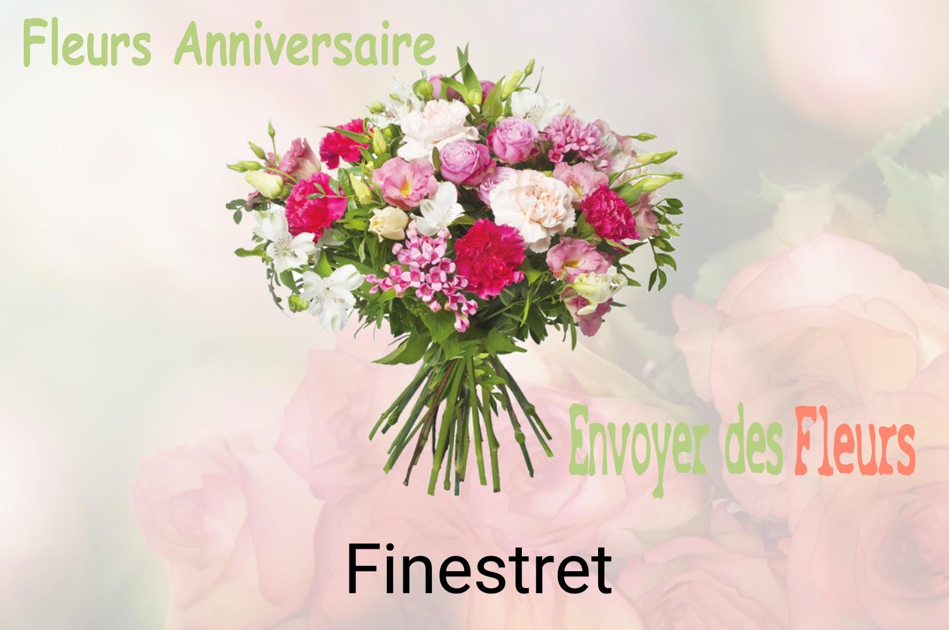 Bouquet de fleurs d’anniversaire livré à Finestret